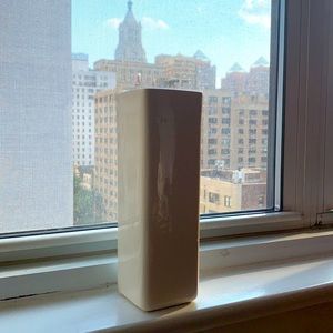White Modern Vase 3.5 x 3.5 x 11